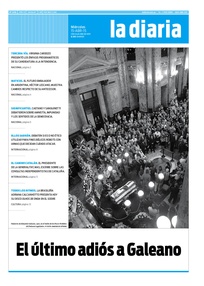 Tapa de la diaria del miércoles 15 de abril de 2015