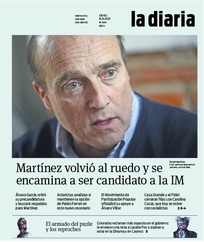 Tapa de la diaria del jueves 16 de enero de 2020