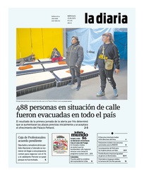 Tapa de la diaria del miércoles 25 de junio de 2025