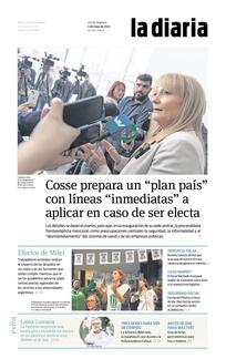 Tapa de la diaria del sábado 4 de mayo de 2024