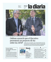 Tapa de la diaria del miércoles 21 de octubre de 2026