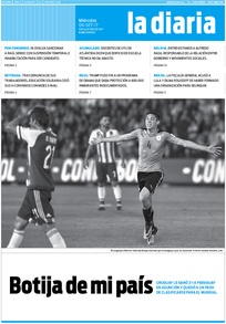 Tapa de la diaria del miércoles 6 de septiembre de 2017