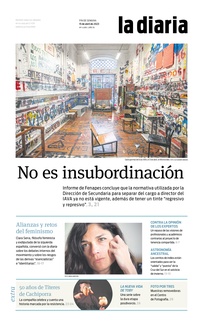 Tapa de la diaria del sábado 15 de abril de 2023