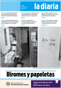 Tapa de la diaria del lunes 31 de octubre de 2016