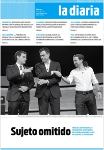 Tapa de la diaria del martes 1 de diciembre de 2015