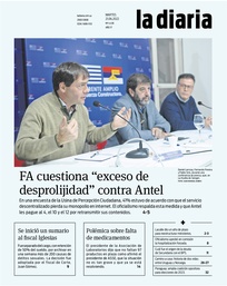 Tapa de la diaria del martes 21 de junio de 2022