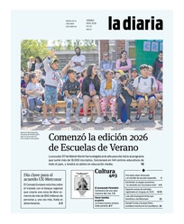 Tapa de la diaria del viernes 9 de enero de 2026