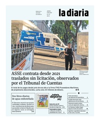 Tapa de la diaria del jueves 11 de mayo de 2023