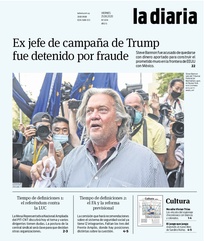 Tapa de la diaria del viernes 21 de agosto de 2020