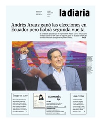 Tapa de la diaria del lunes 8 de febrero de 2021