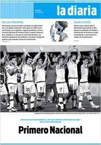Tapa de la diaria del jueves 1 de febrero de 2018