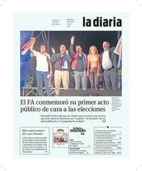 Tapa de la diaria del miércoles 27 de marzo de 2024