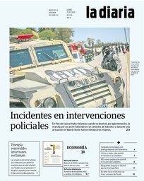Tapa de la diaria del lunes 22 de febrero de 2021