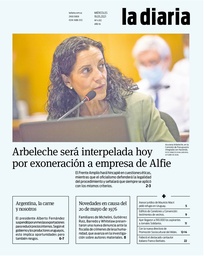 Tapa de la diaria del miércoles 19 de mayo de 2021
