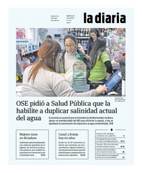 Tapa de la diaria del miércoles 21 de junio de 2023