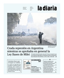 Tapa de la diaria del jueves 13 de junio de 2024