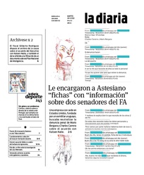 Tapa de la diaria del martes 29 de noviembre de 2022