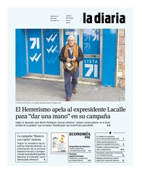 Tapa de la diaria del jueves 10 de octubre de 2024