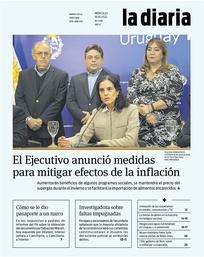 Tapa de la diaria del miércoles 18 de mayo de 2022