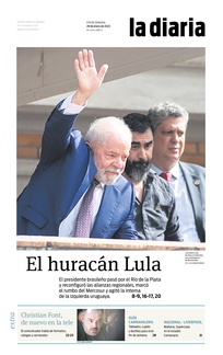 Tapa de la diaria del sábado 28 de enero de 2023