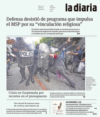 Tapa de la diaria del lunes 23 de noviembre de 2020
