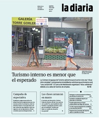 Tapa de la diaria del martes 19 de enero de 2021
