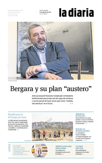 Tapa de la diaria del sábado 23 de agosto de 2025