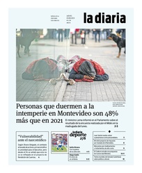 Tapa de la diaria del jueves 3 de agosto de 2023