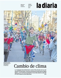 Tapa de la diaria del viernes 9 de julio de 2021