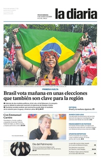 Tapa de la diaria del sábado 3 de octubre de 2026