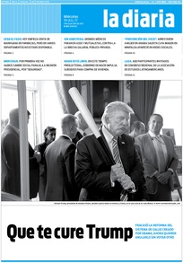 Tapa de la diaria del miércoles 19 de julio de 2017