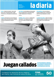 Tapa de la diaria del martes 26 de julio de 2016