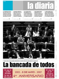 Tapa de la diaria del martes 8 de mayo de 2007