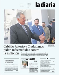 Tapa de la diaria del miércoles 13 de abril de 2022
