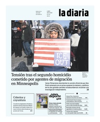 Tapa de la diaria del lunes 26 de enero de 2026