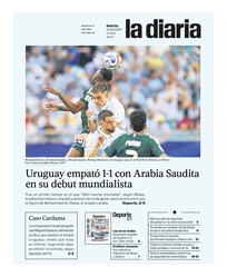 Tapa de la diaria del martes 16 de junio de 2026