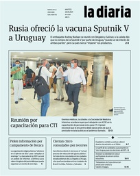 Tapa de la diaria del martes 26 de enero de 2021