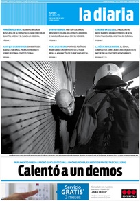 Tapa de la diaria del jueves 16 de julio de 2015