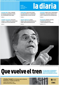 Tapa de la diaria del lunes 17 de octubre de 2016