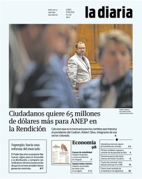 Tapa de la diaria del lunes 13 de junio de 2022