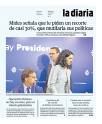 Tapa de la diaria del miércoles 12 de agosto de 2020