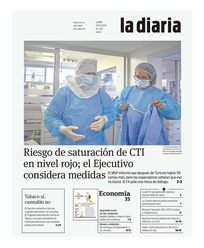 Tapa de la diaria del lunes 29 de marzo de 2021