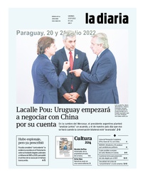 Tapa de la diaria del viernes 22 de julio de 2022