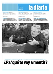 Tapa de la diaria del viernes 31 de mayo de 2013