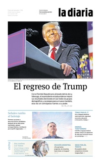 Tapa de la diaria del sábado 9 de noviembre de 2024