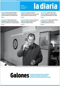Tapa de la diaria del jueves 22 de octubre de 2015
