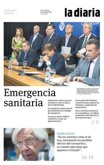 Tapa de la diaria del sábado 14 de marzo de 2020