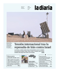 Tapa de la diaria del lunes 15 de abril de 2024