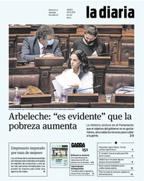 Tapa de la diaria del jueves 25 de febrero de 2021