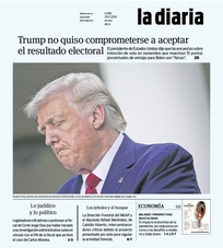Tapa de la diaria del lunes 20 de julio de 2020